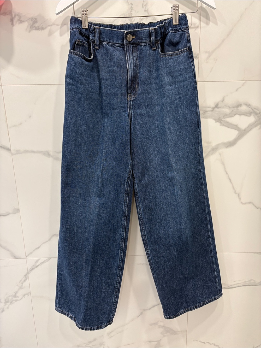 Boys Uniqlo Dark Blue Straight-Leg Jeans size 13